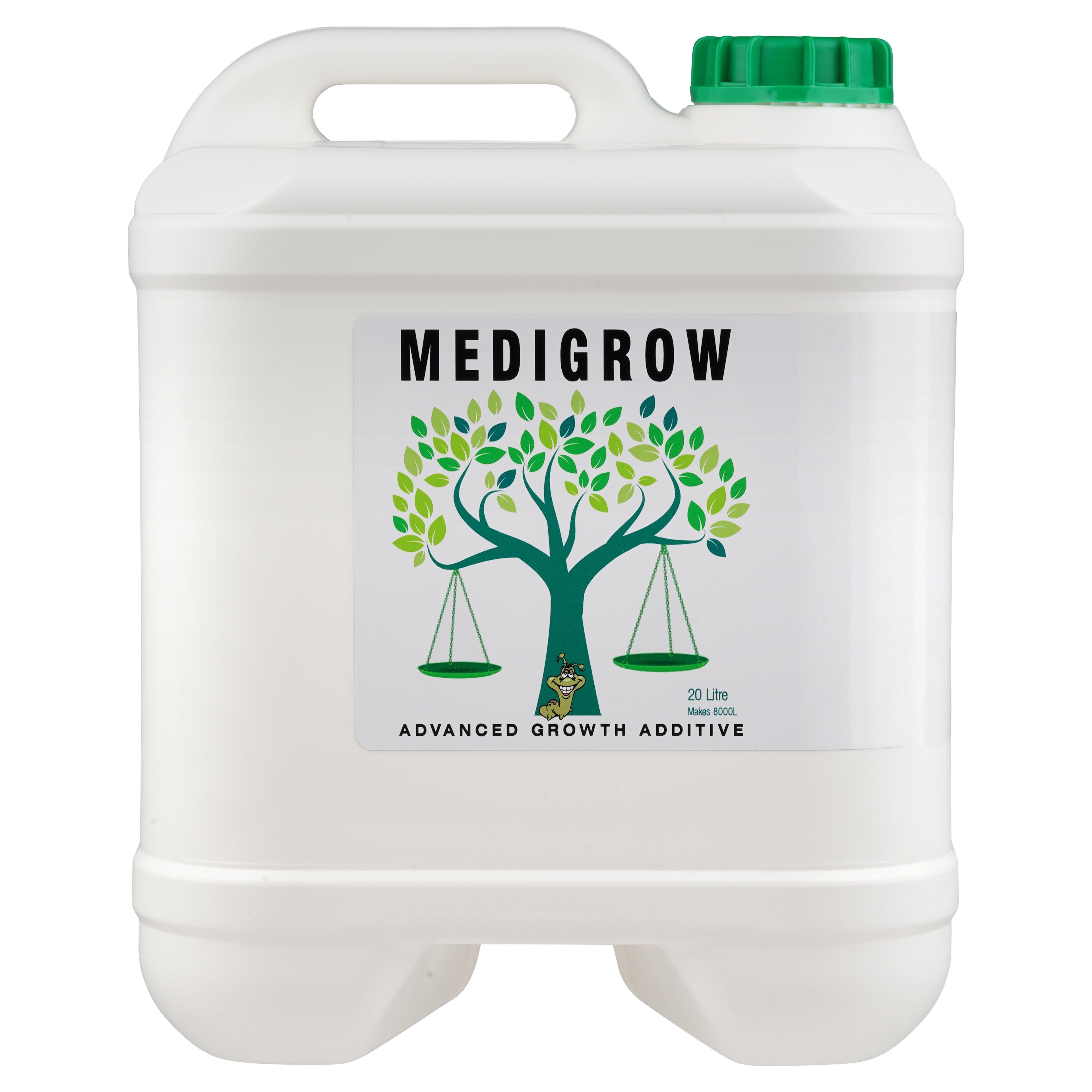 Medigrow liquid fertiliser bottle and packaging